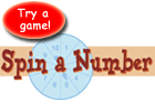 "Spin a Number" game logo